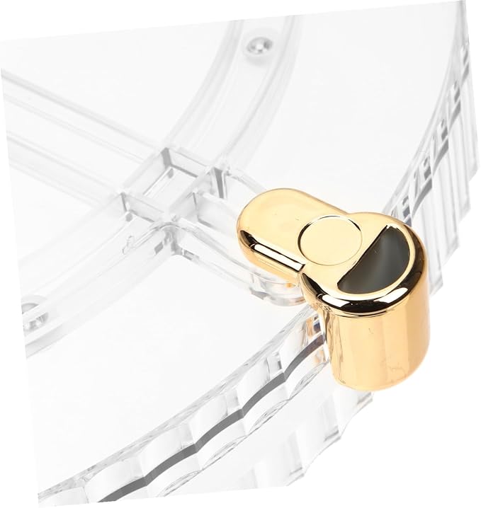 Baluue Rotating Makeup Organizer Tray Transparent Cosmetics Storage Box - Image 7