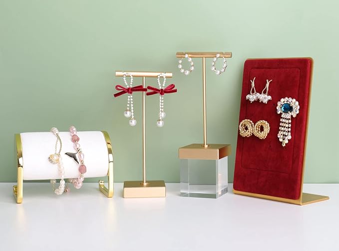 GemeShou 2pcs metal earring holder, mini hangers - Image 3