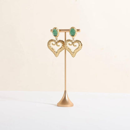 GemeShou Single Gold Earring T bar Stand, Metal earring display holder by GemeShou