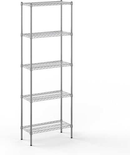 14" Deep x 30" Wide x 86" Height Wire Shelving Kit | 5-Tier | NSF Commercial by Regal+Altair