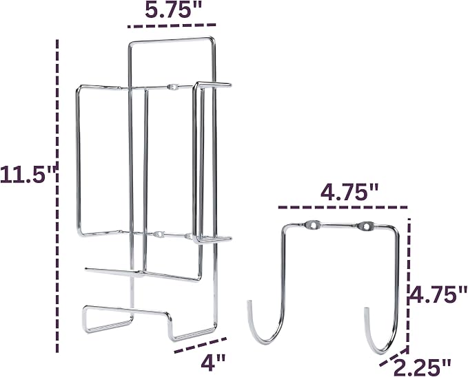JERDON Ironing Board Holder and Iron Caddy - Image 2