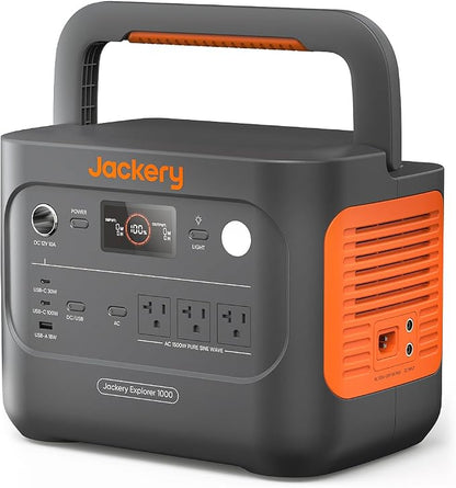 Jackery Explorer 1000 v2 Portable Power Station, 1500W AC/100W USB-C Output by JackeryInc