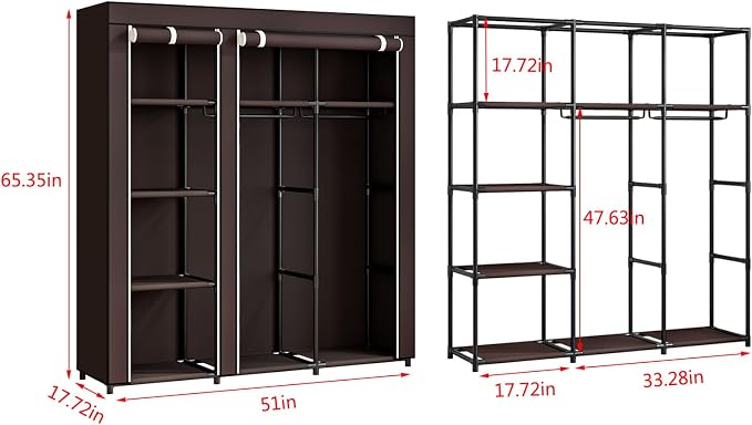 SORCEDAS Portable Closet Wardrobe - Image 5