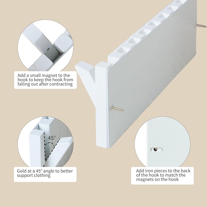 Coat & Hat Hooks Wall Mount - Image 6