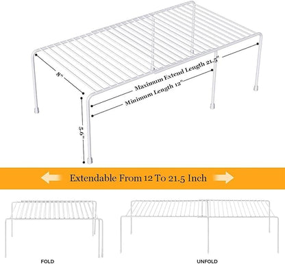 Kitchen Cabinet Organizer and Storage Shelves Expandable Freezer Shelf - Image 4
