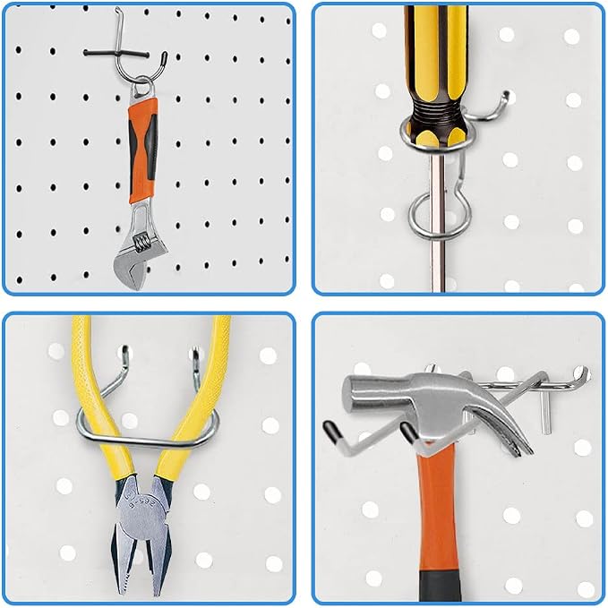 258PCS Pegboard Hooks, Pegboard Accessories Organizer Kit, Pegboard Set - Image 8