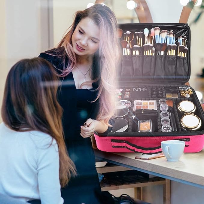 gzcz Travel Makeup Bag, Professional Cosmetic Bags - Image 6