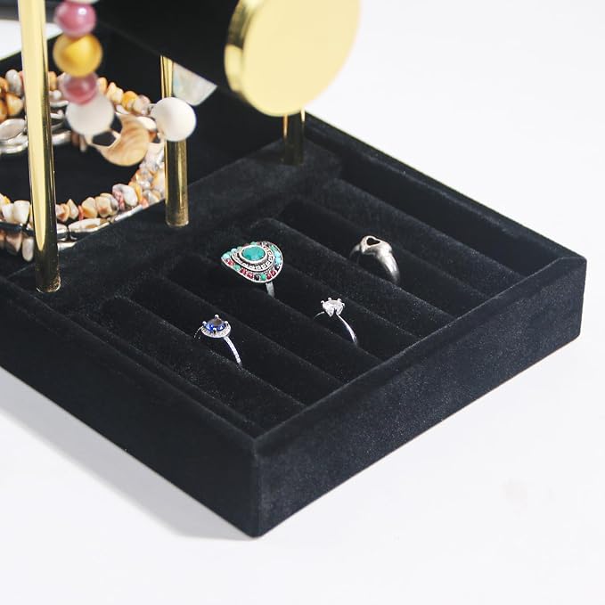 Bracelet Holder, 3 Tier Bracelet Display Holder, Detachable Velvet Jewelry - Image 6