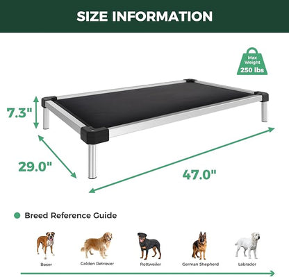 FXW TitanNest Chew-Proof Elevated Dog Bed, Raised Cot - Image 7