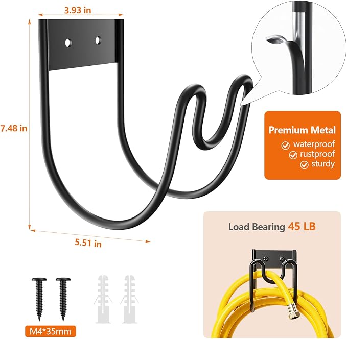 Garden Hose Holder Wall Mount, Garage Accessories - Image 5