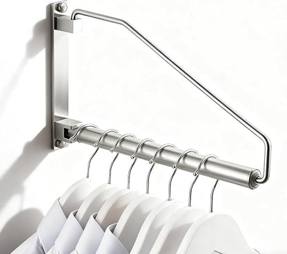 Folding Wall Mounted Clothes Hanger Rack Clothes Hook Solid Brass by NEWRAIN
