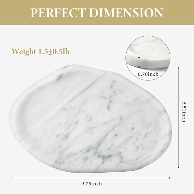 Koville Luxurious Natural Marble Vanity Tray - Image 2
