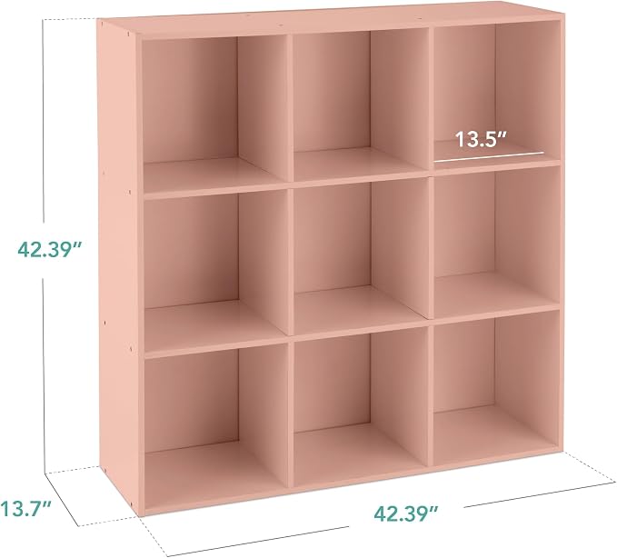 Best Choice Products Kids Bookcase 9-Cube Storage Organizer, 13.5in Shelf - Image 2
