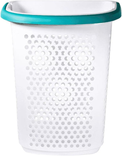 Heavy-Duty Plastic Wheeled Rolling Laundry Basket - Image 2