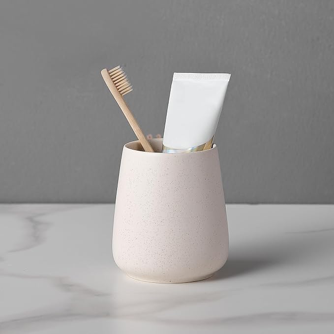 Beige Toothbrush Holder for Bathroom - Image 2