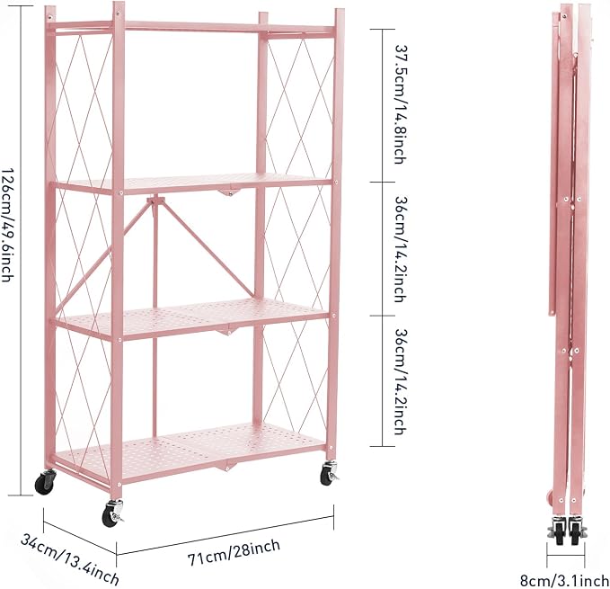 BRIAN & DANY 4-Tier Foldable Storage Shelves - Image 3