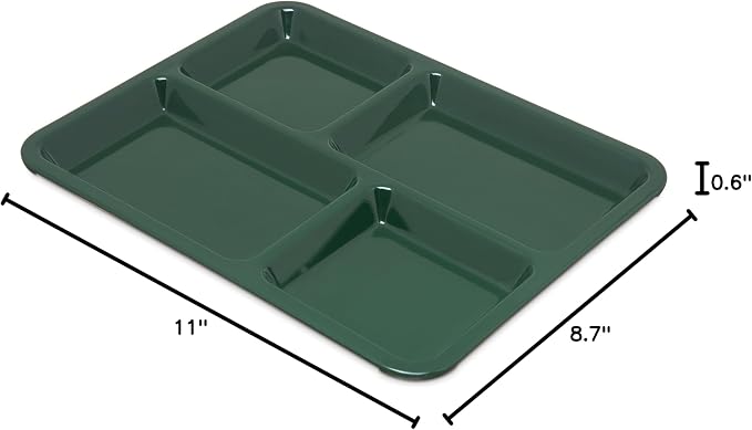 Carlisle FoodService Products Right Hand 4-Compartment Cafeteria / Fast Food - Image 9