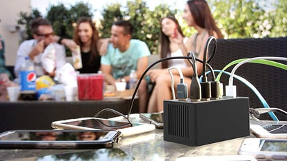 SABRENT 60W 10-Port USB Charging Station, Auto-Detect | 12A family-sized - Image 8