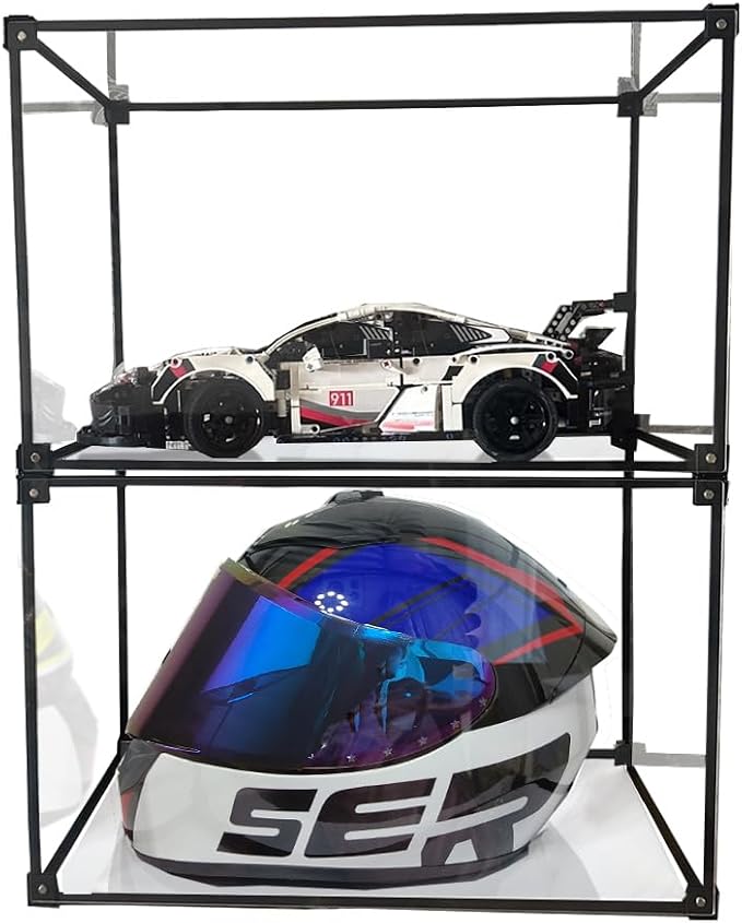 Motorcycle Helmet Storage Rack, Helmet Organize Display Cabinet by Lizipai