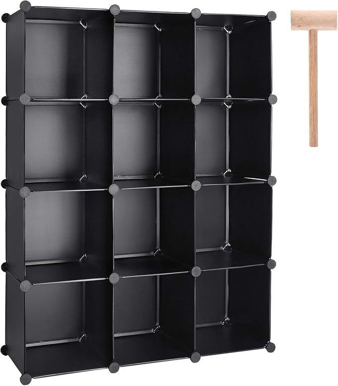 TUMUCUTE Cube Storage Organizer, DIY Plastic Closet Cabinet Modular Bookcase by Worththetrustofeverycusto