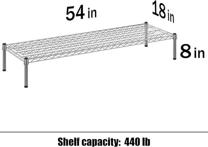 18" Deep x 54" Wide x 8" Height Wire Shelving Kit | 1-Tier | NSF Commercial - Image 3