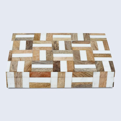 Handicrafts Home White Decorative Storage Box - Image 4