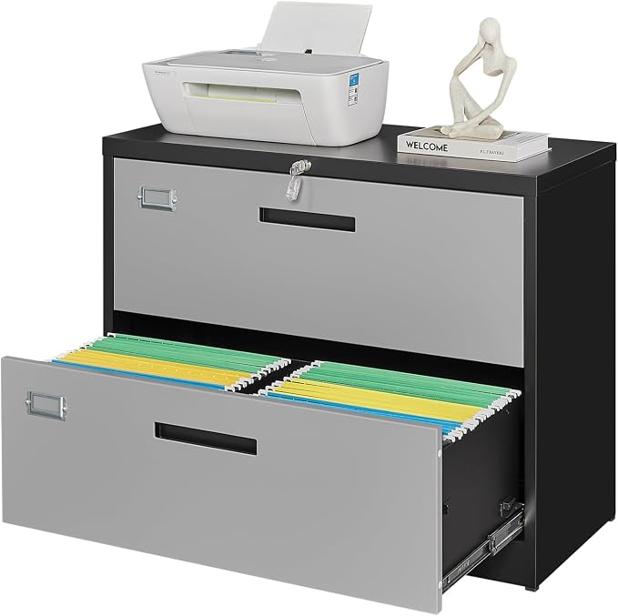 2 Drawer File Cabinet, Lateral Filing Cabinets by PEUKC