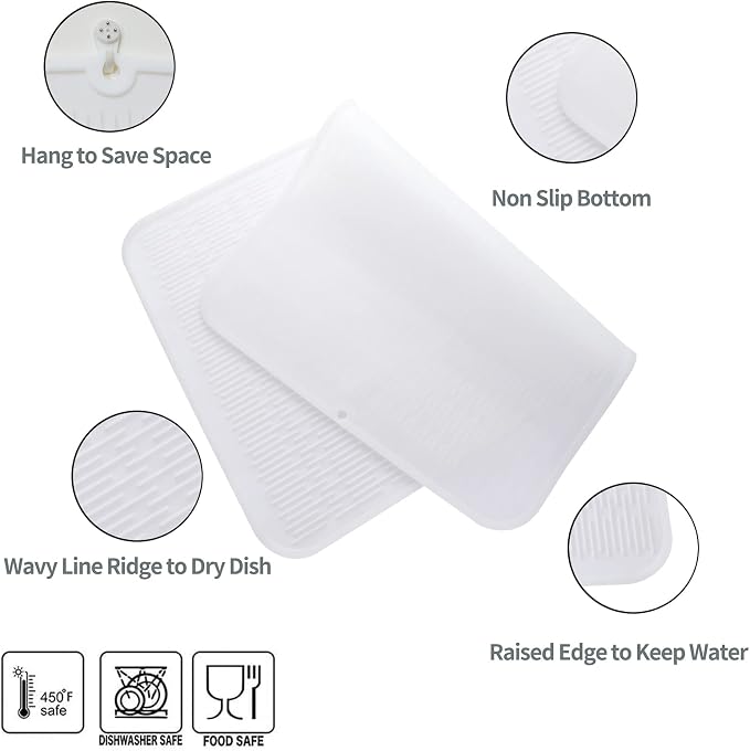Silicone Dish Drying Mat for Multiple Usage, Easy clean, Eco-friendly, - Image 4