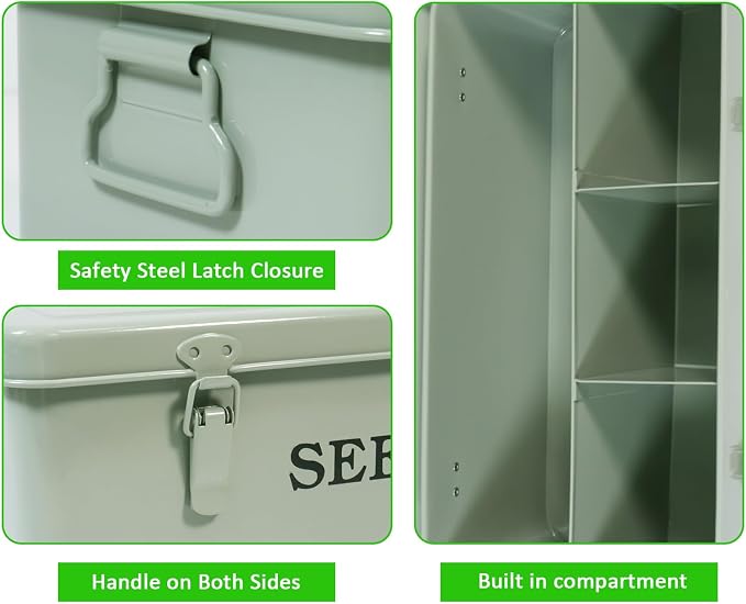 Seed Storage Organizer, Metal Seed Saving Box - Image 2
