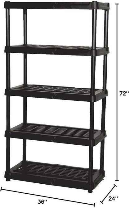 5-Tier Ventilated Plastic Shelving - Image 2