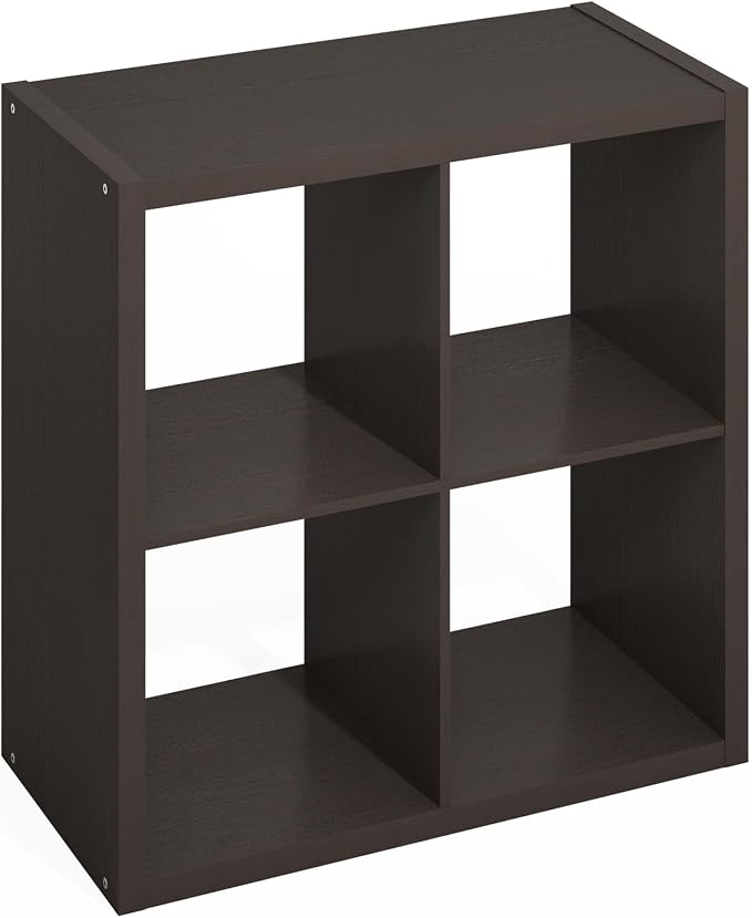 Furinno HERMITE 4-Cube Kitchen Island, Extra Thick Coffee Bar, Dark Oak | - Image 7