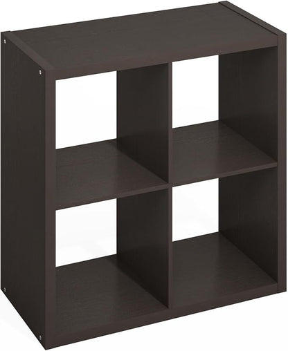 Furinno HERMITE 4-Cube Kitchen Island, Extra Thick Coffee Bar, Dark Oak | - Image 7