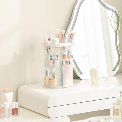 HBlife 360 Rotating Makeup Organizer Adjustable Carousel Large Capacity - Image 9