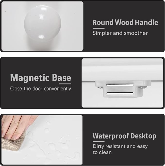 TaoHFE White Bathroom Wall Cabinet - Image 7