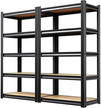 2 Pack Garage Shelving Heavy Duty Storage Shelves, Metal Adjustable Shelving by AOAORGG