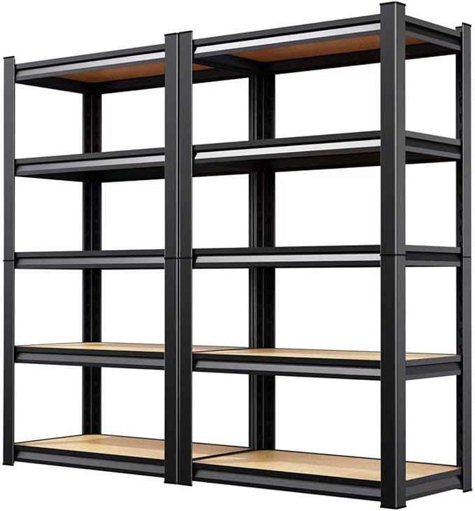 2 Pack Garage Shelving Heavy Duty Storage Shelves, Metal Adjustable Shelving by AOAORGG