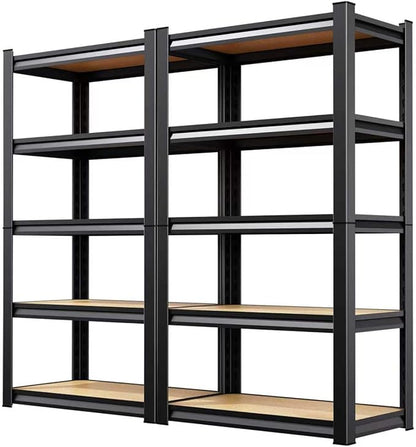 2 Pack Garage Shelving Heavy Duty Storage Shelves, Metal Adjustable Shelving by AOAORGG