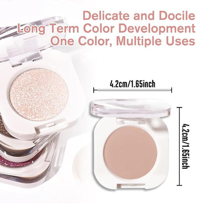 Light Brown Single Matte Eyeshadow Makeup, Neutral Powde Eye Shadow - Image 5