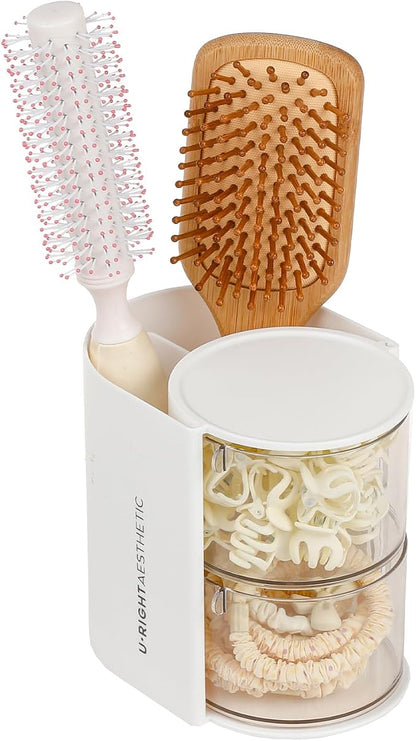 FABROK 2-Layer Clear Hair Accessories Organizer by FABROK