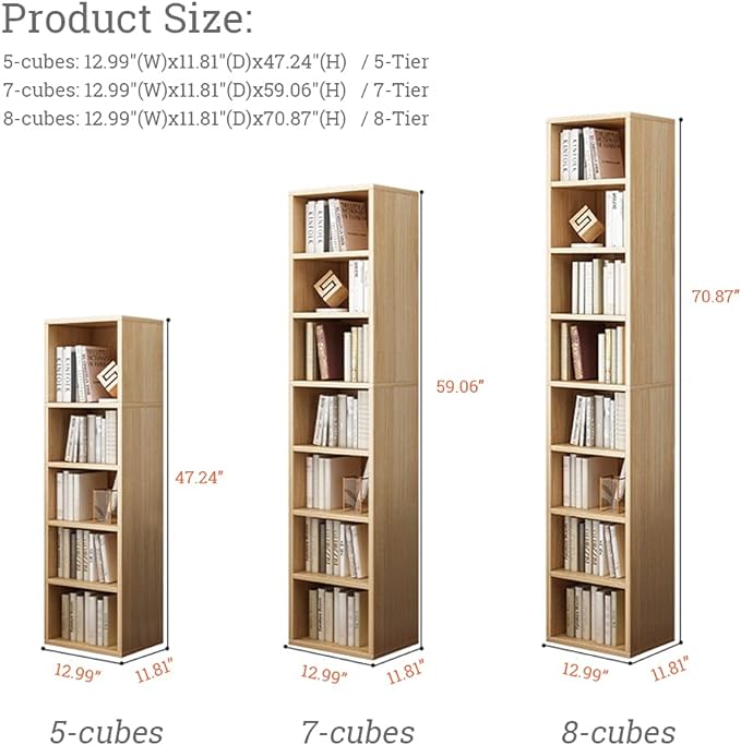IOTXY Small Narrow Corner Bookcase - Image 2