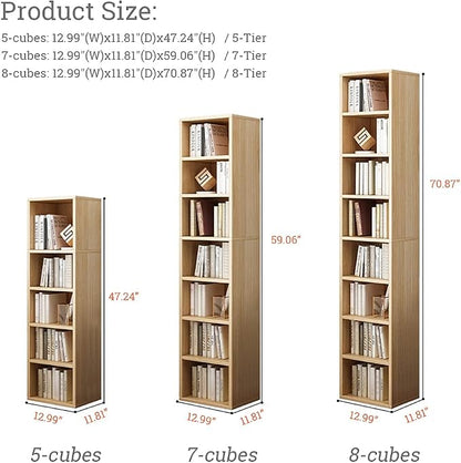 IOTXY Small Narrow Corner Bookcase - Image 2