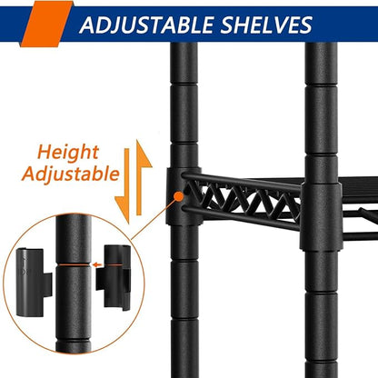 REGILLER 5-Shelf Adjustable Heavy Duty Storage Shelving Unit, Metal Organizer - Image 5