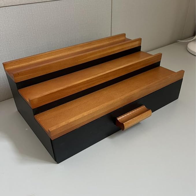 3 Tier Wood Perfume Display Stand | Perfume Organizer Shelf - Image 6