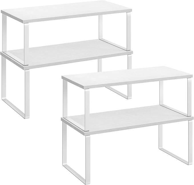 SONGMICS Cabinet Organizer Shelf, Kitchen Storage, Spice Rack, Expandable by SONGMICSbySONGMICSHOME