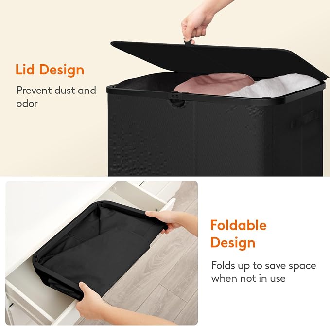 Lifewit 185L 3 Section Laundry Hamper - Image 8