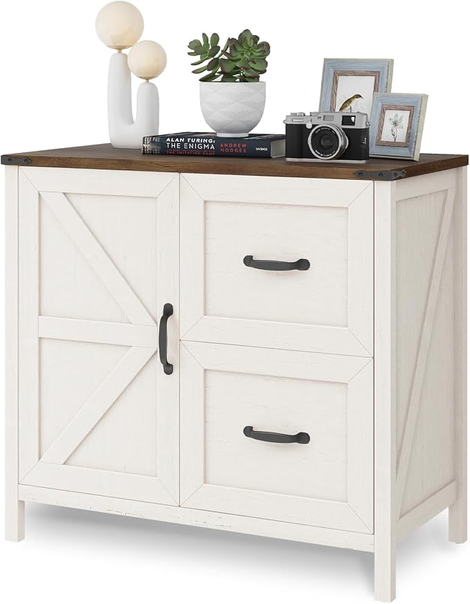 2 Drawers Farmhouse File Cabinet - Image 9
