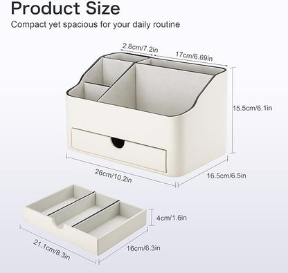 KINGFOM Desk Organizer with Drawer, Desk Organizer and Accessories 5 - Image 2