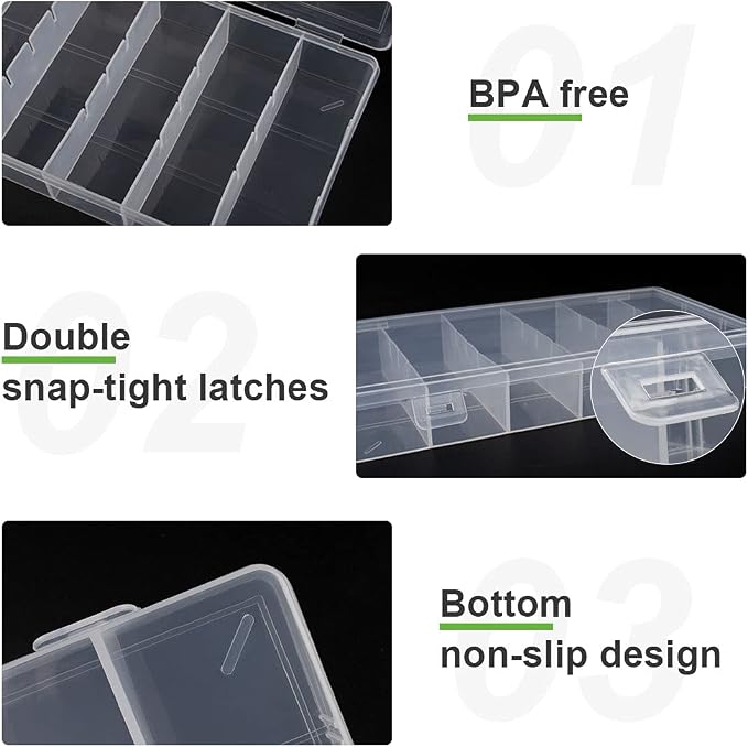 clear visible plastic storage box cosmetic tools storage box makeup tools - Image 5