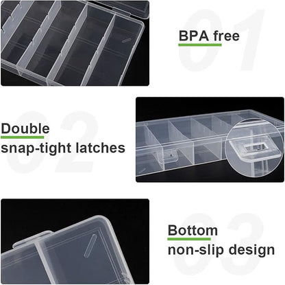clear visible plastic storage box cosmetic tools storage box makeup tools - Image 5