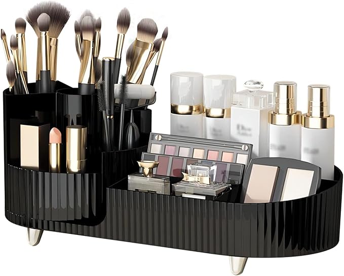 Vecolla Makeup Organizer, Perfume Organizer 360 Rotating Makeup Brush Holder by Vecolla